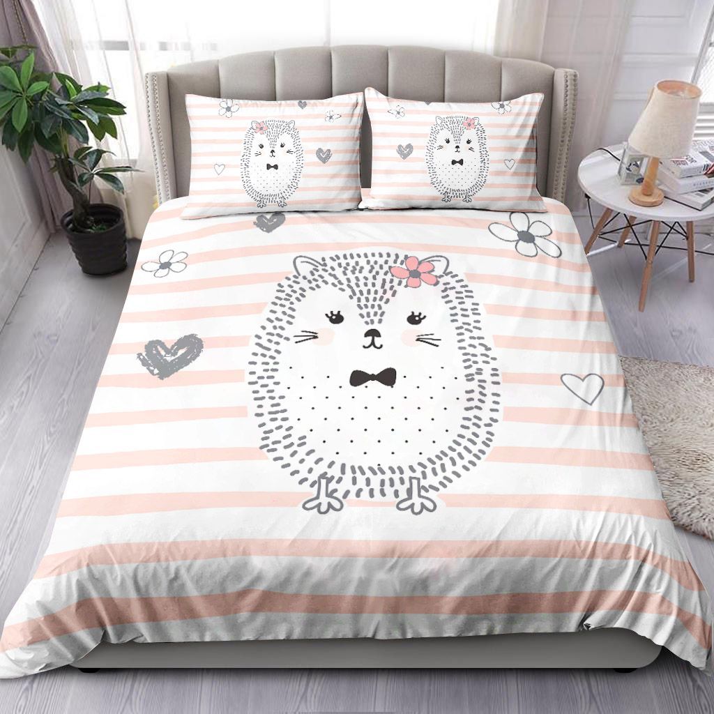 Cute Hedgehog Bedding Set