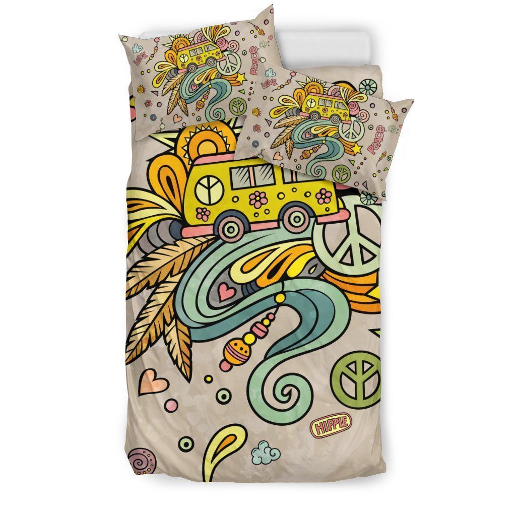 Cute Hippie Bedding Set