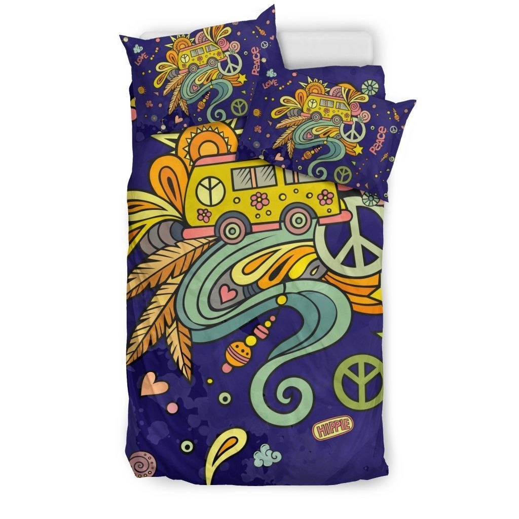 Cute Hippie Bedding Set