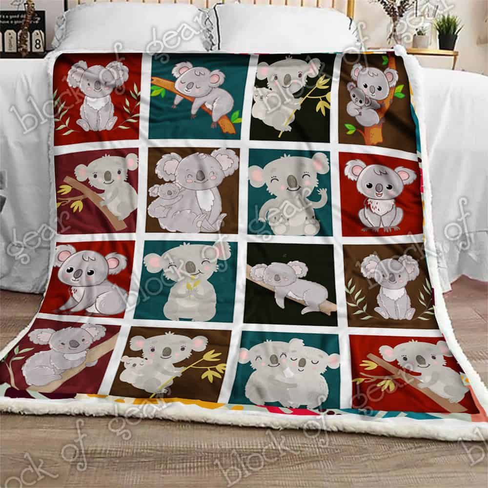 Cute Koala Fleece Blanket