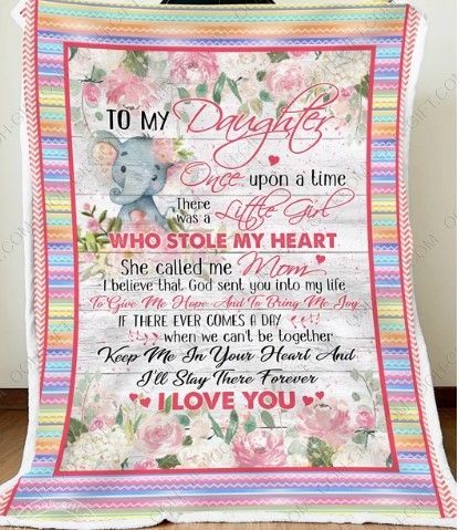 Cute Little Daughter Sherpa Fleece Blanket