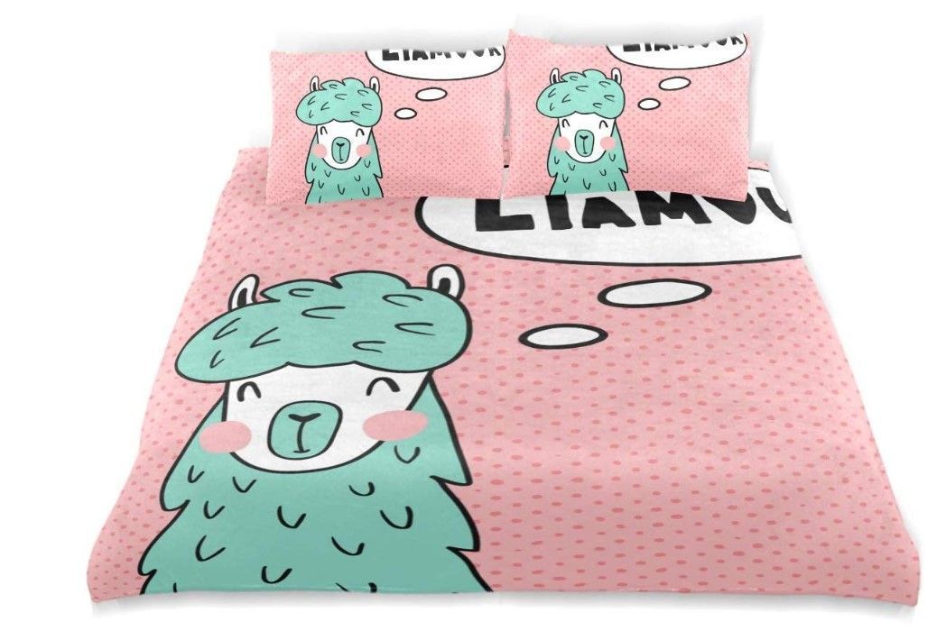 Cute Llama Bedding Set