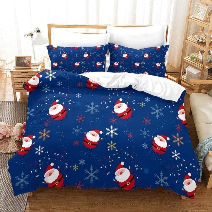 Cute Merry Christmas Santa Bedding Set