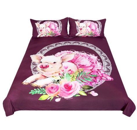Cute Mini Pig Bedding Set