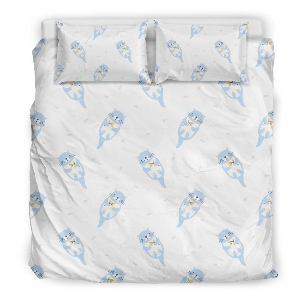 Cute Otter Bedding Set