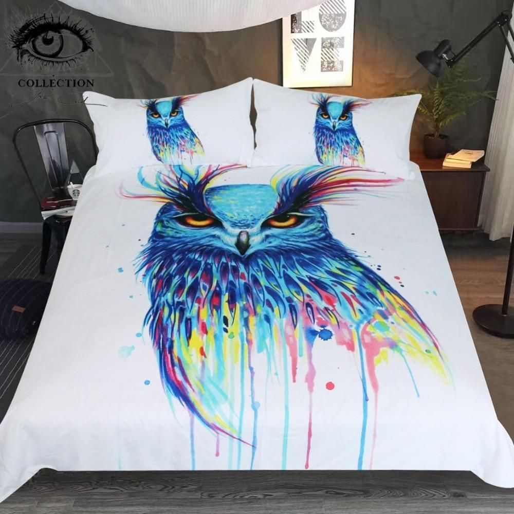 Cute Owl Bedding Set