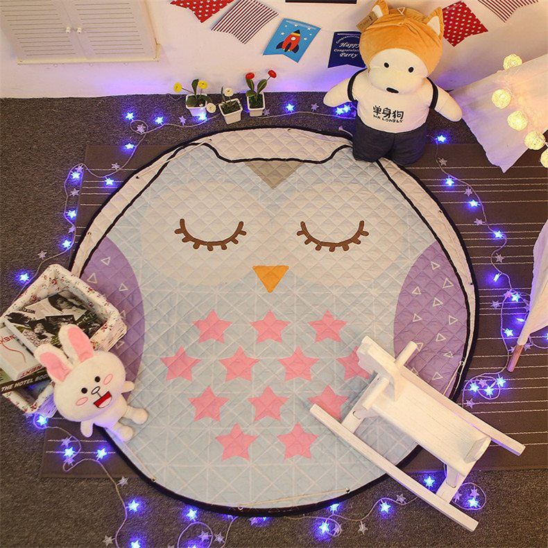 Cute Owl Round Carpet