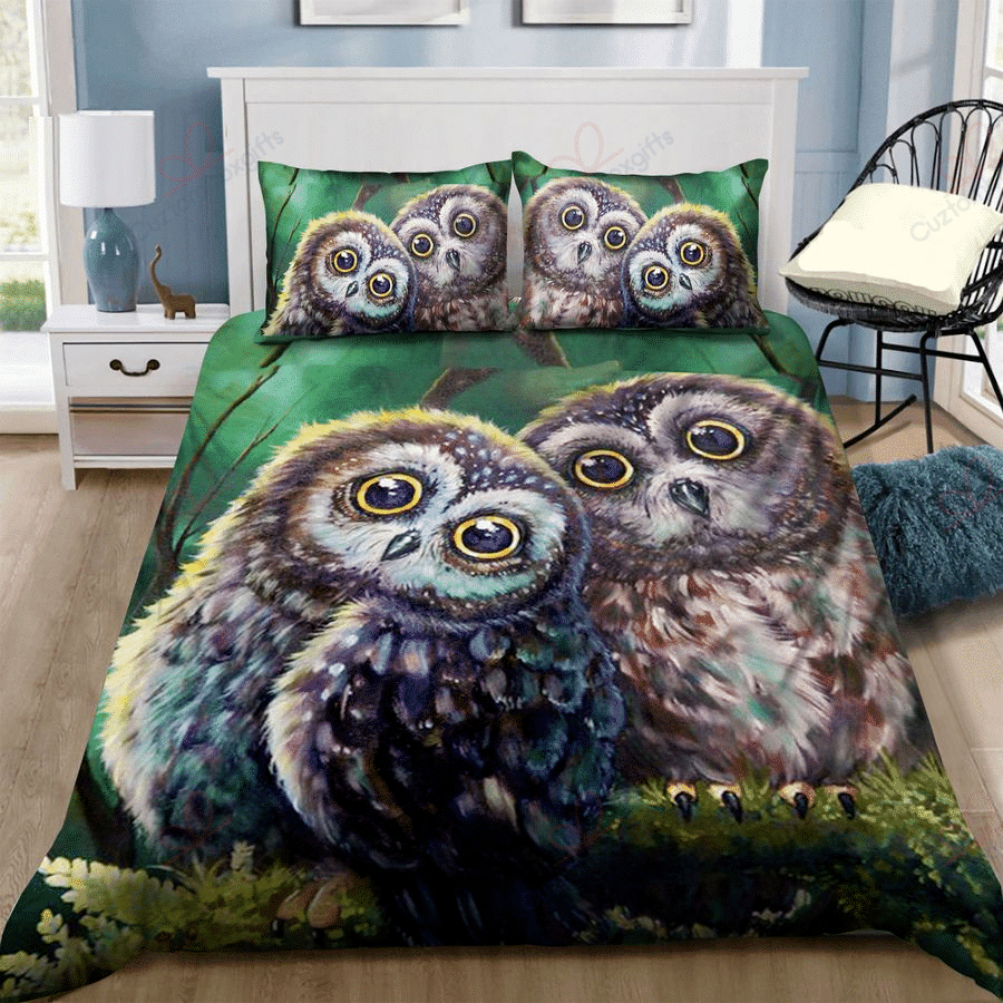 Cute Owl Bedding Set