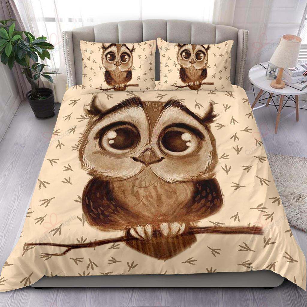 Cute Owl Bedding Set