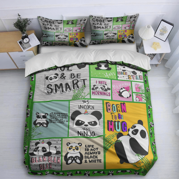 Cute Panda Bedding Set