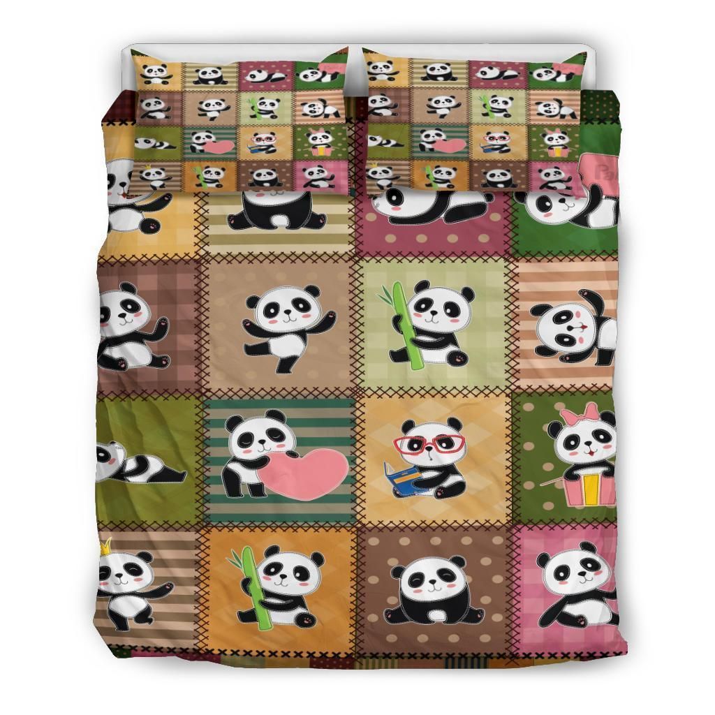 Cute Panda Movement Bedding Set