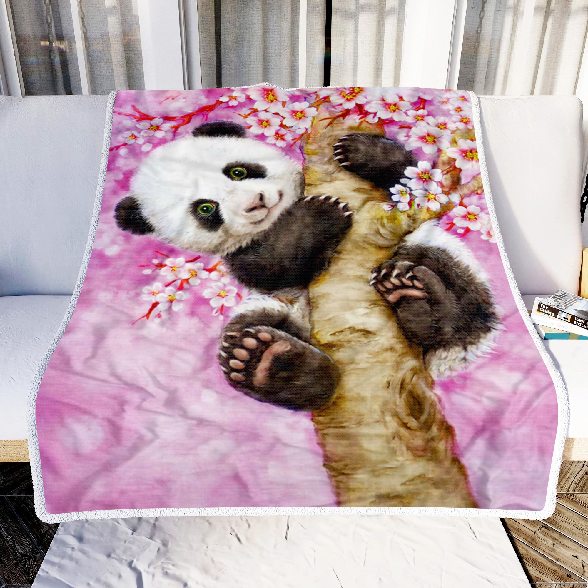 Cute Panda Fleece Blanket