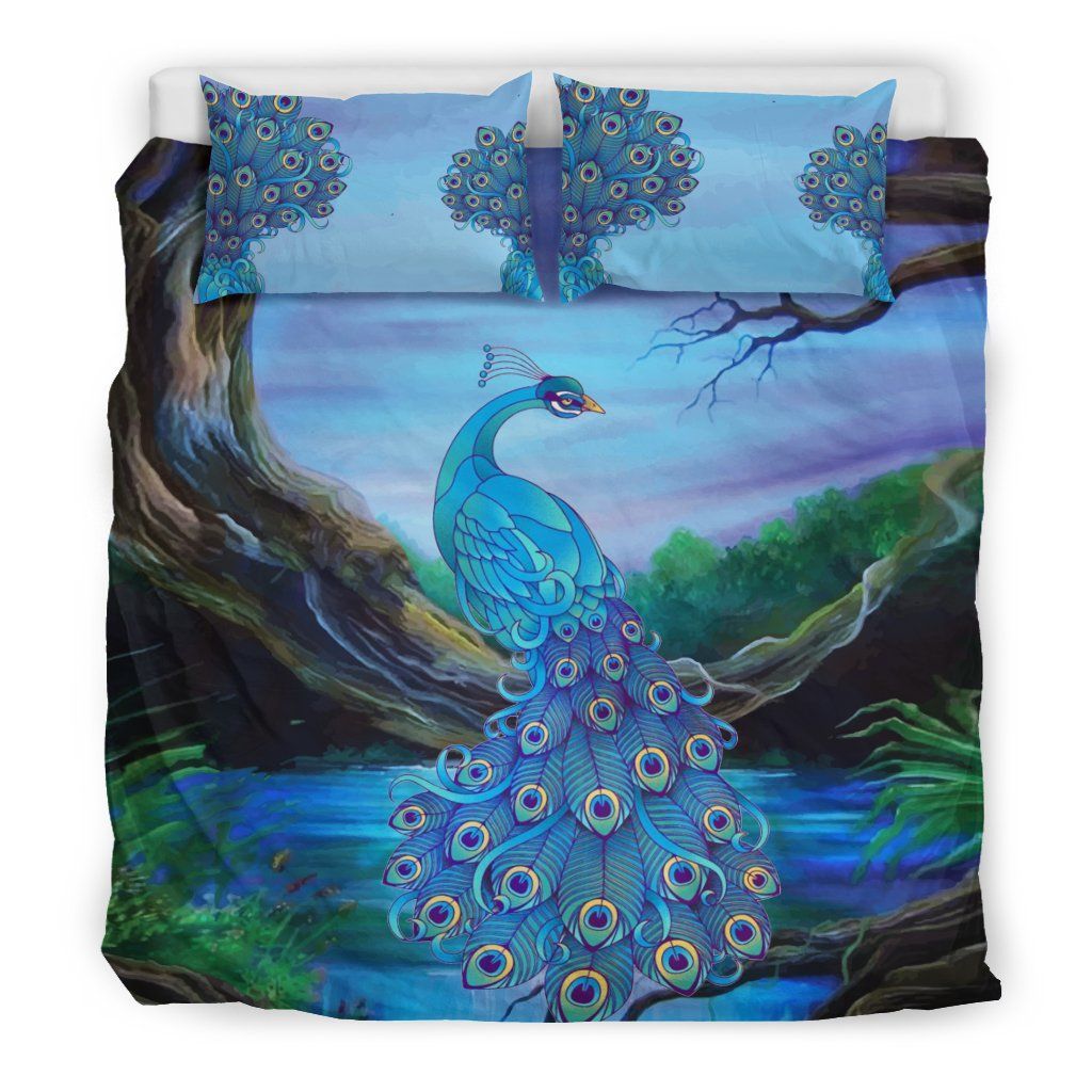 Cute Peacock Bedding Set