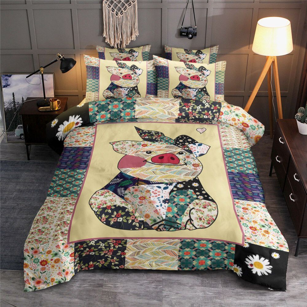 Cute Pig Farm Bedding Set