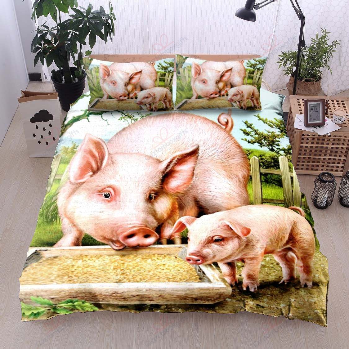Cute Pig Bedding Set