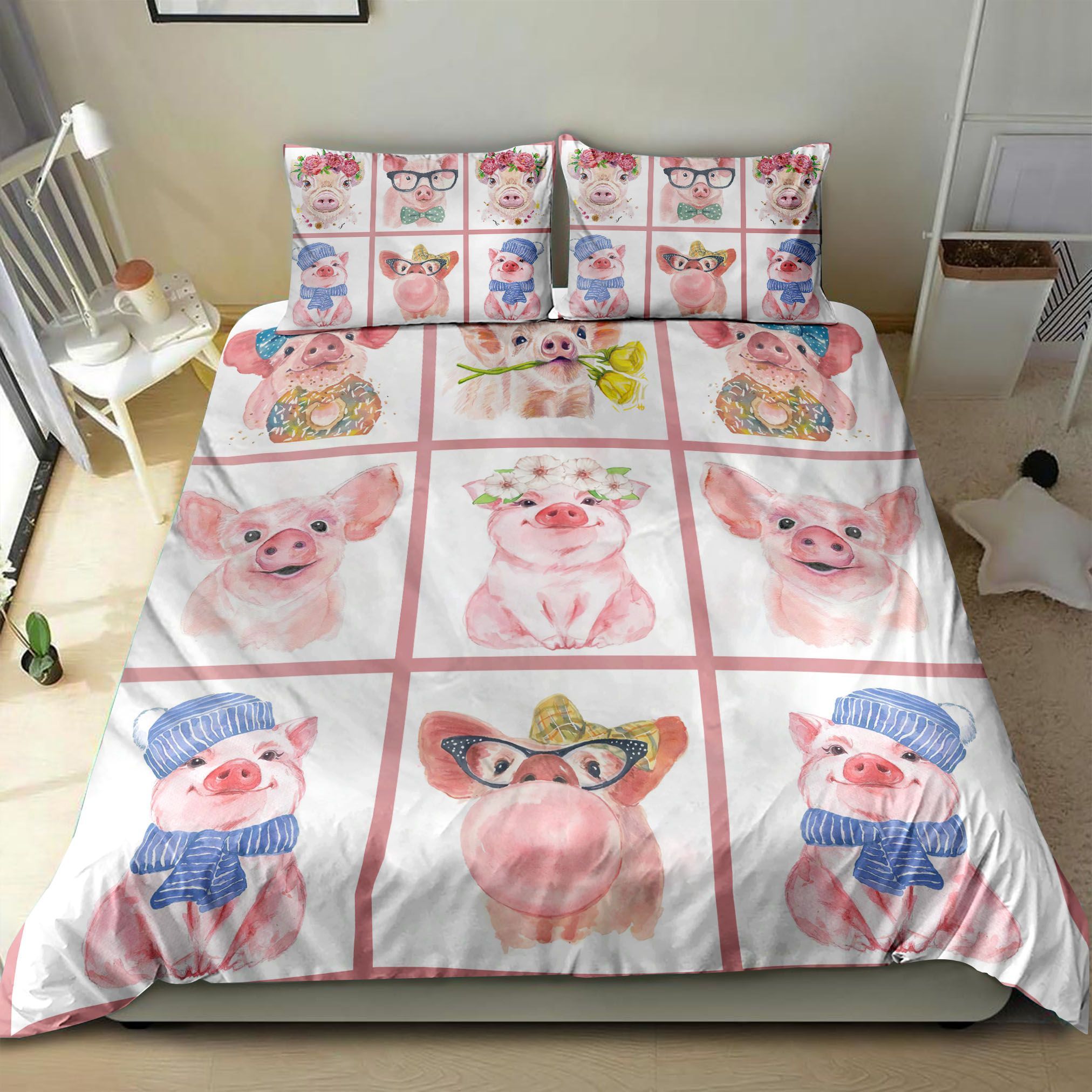 Cute Pigs Bedding Set