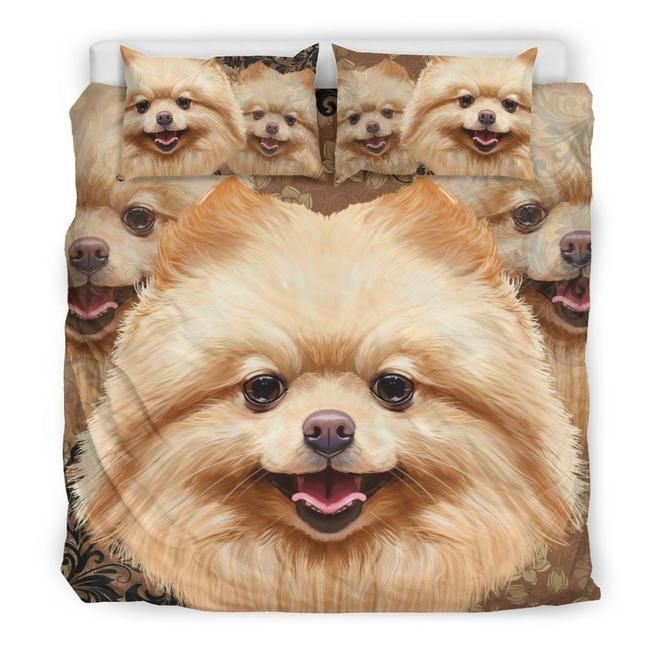 Cute Pomeranian Smile Bedding Set