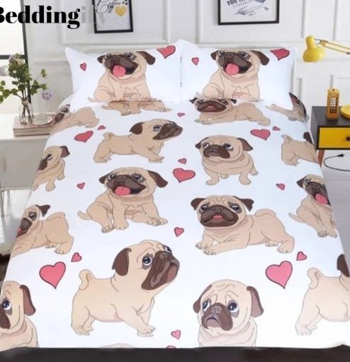 Cute Pug Bedding Set