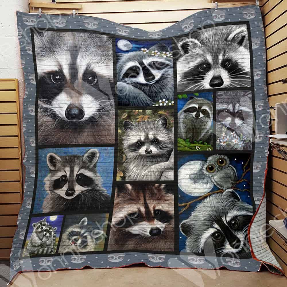 Cute Raccoon GS-CL-LD0701 Quilt Blanket