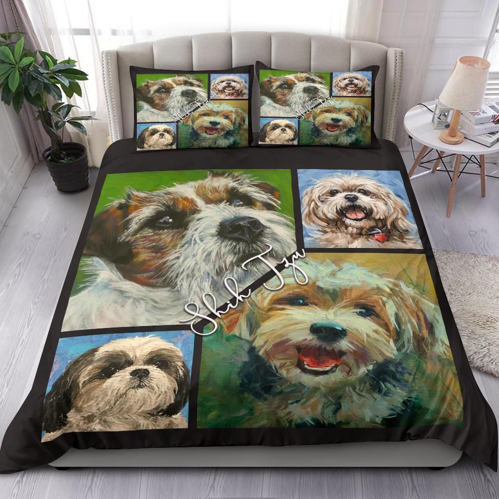 Cute Shih Tzu Bedding Set