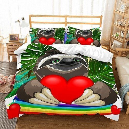 Cute Sloth Bedding Set