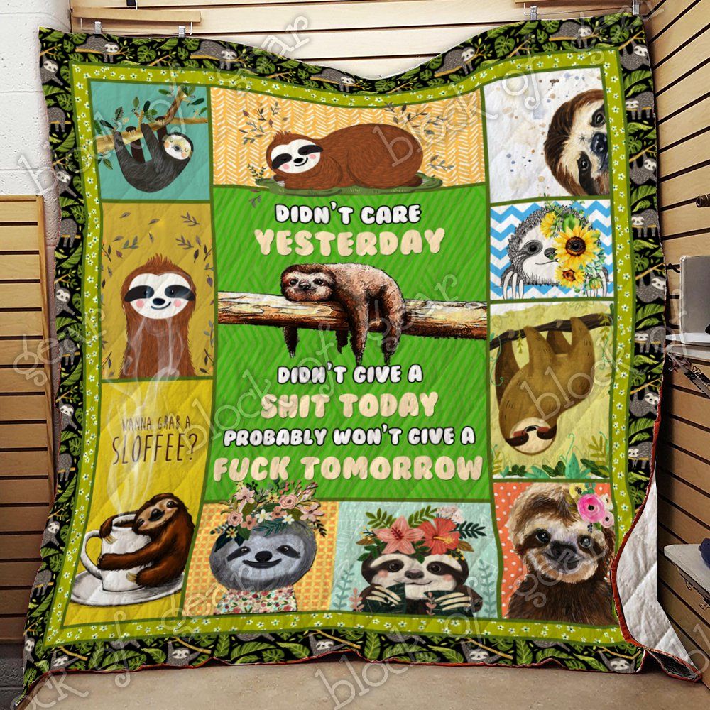 Cute Sloth Quilt Thl915 Dhc11123594Dd