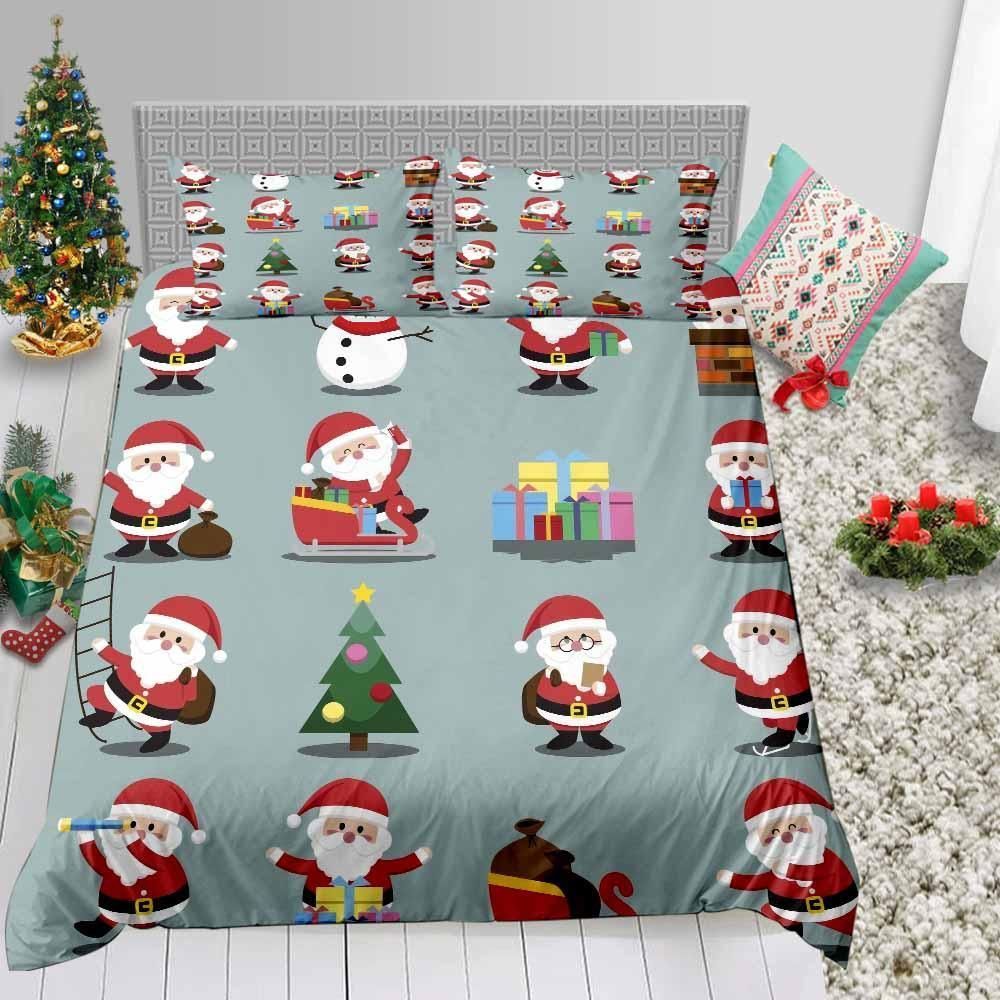 Cute Small Santa Bedding Set