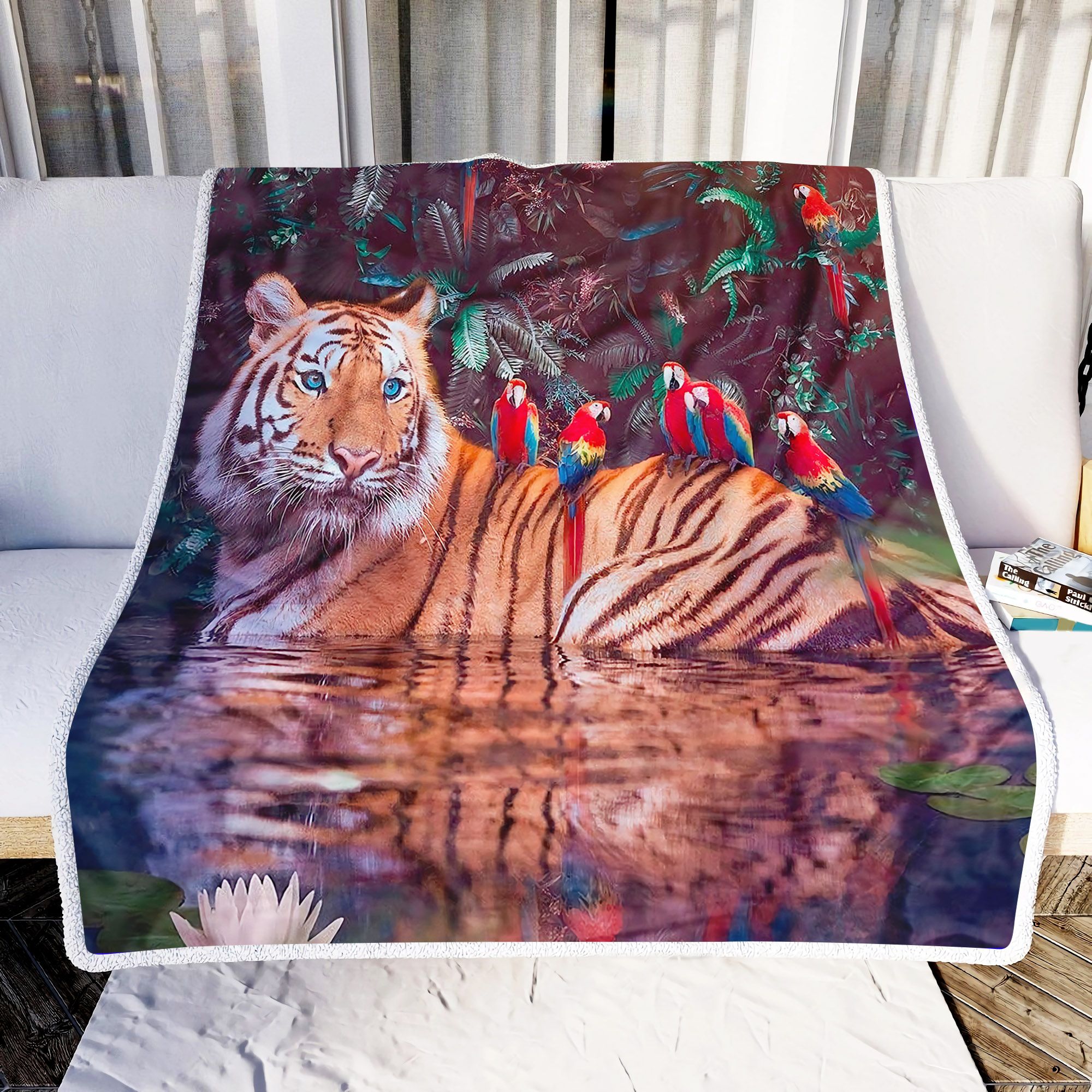 Cute Tiger Art Fleece Blanket