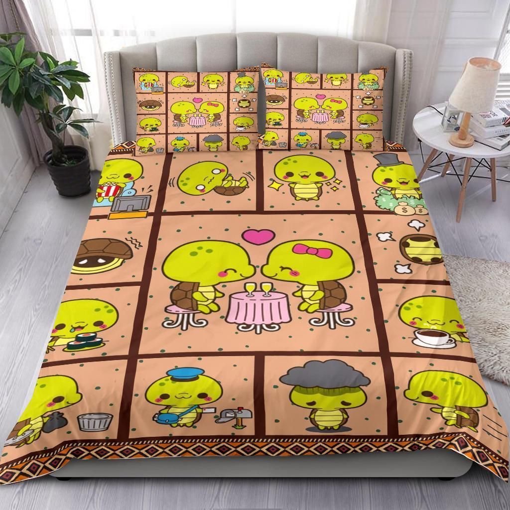 Cute Turtle Cartoon Bedding Set