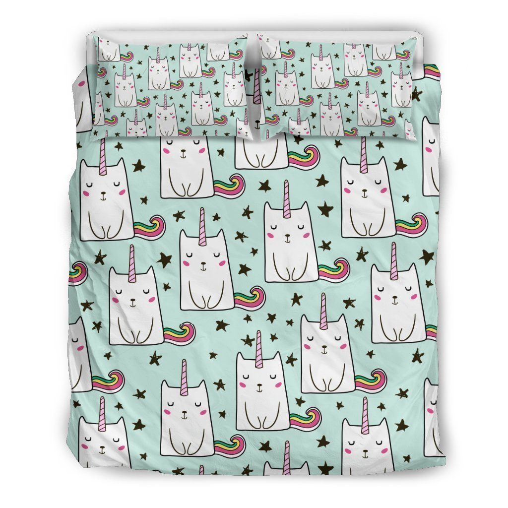 Cute Unicorn Cat Bedding Set