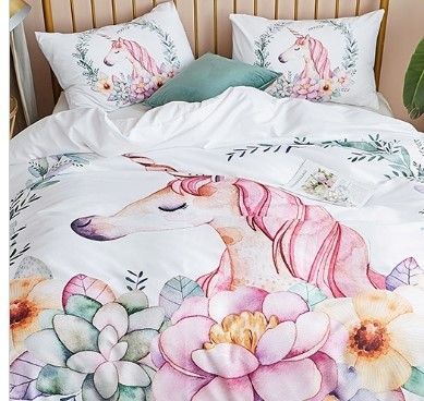 Cute Unicorn Bedding Set