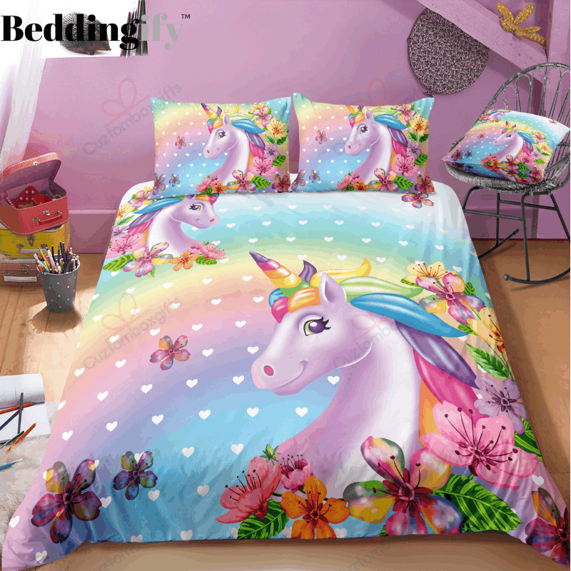 Cute Unicorn Bedding Set
