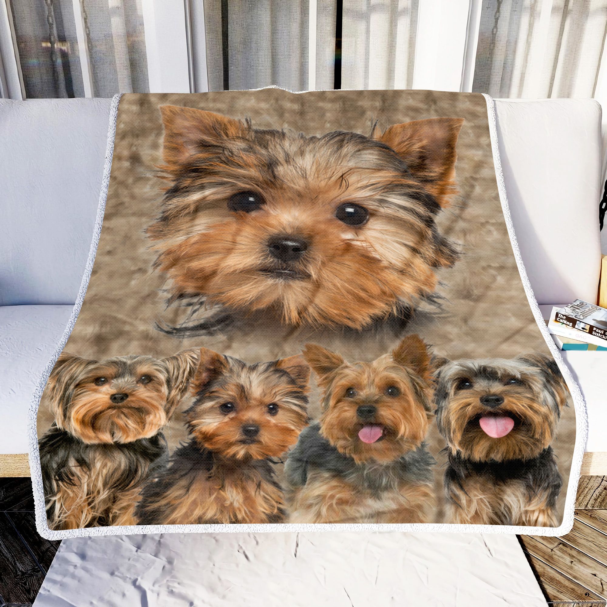 Cute Yorkshire Fleece Blanket