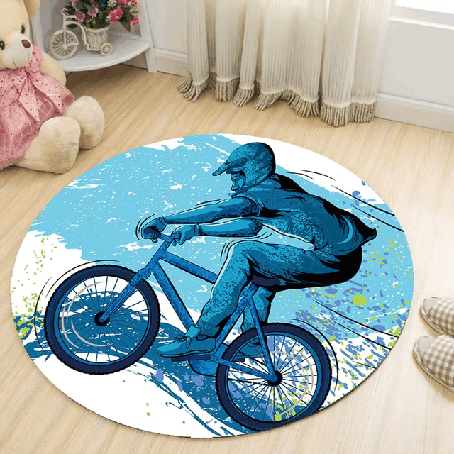 Cycling Round Carpet