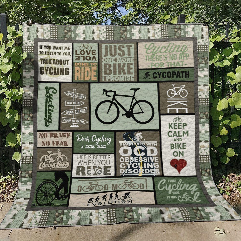 Cycling D010743 Quilt Blanket