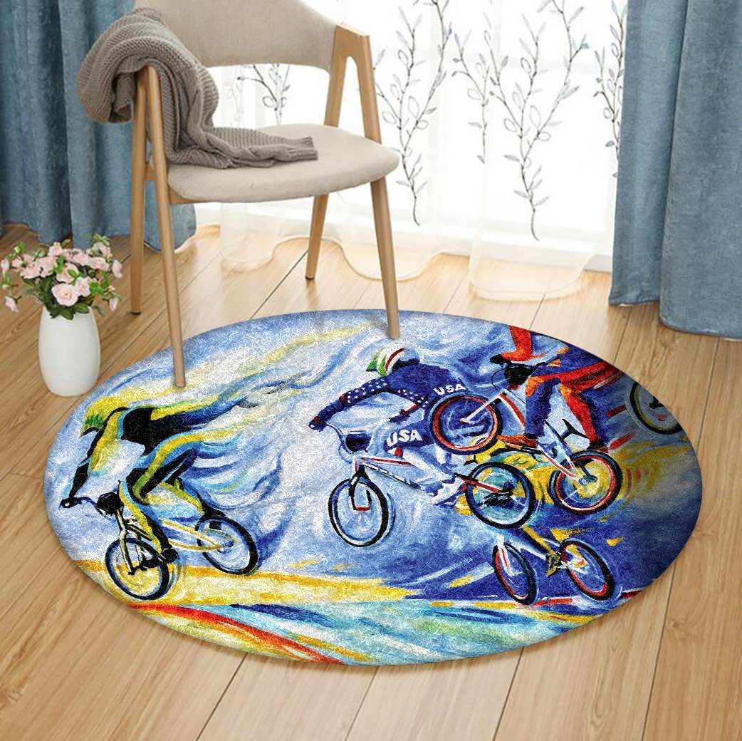 Cycling Round Carpet