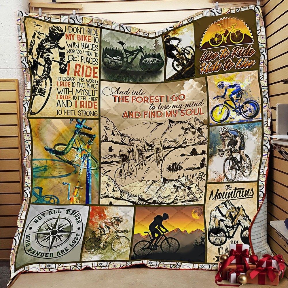 Cycling Find My Soul Quilt Blanket DHC3112623TD