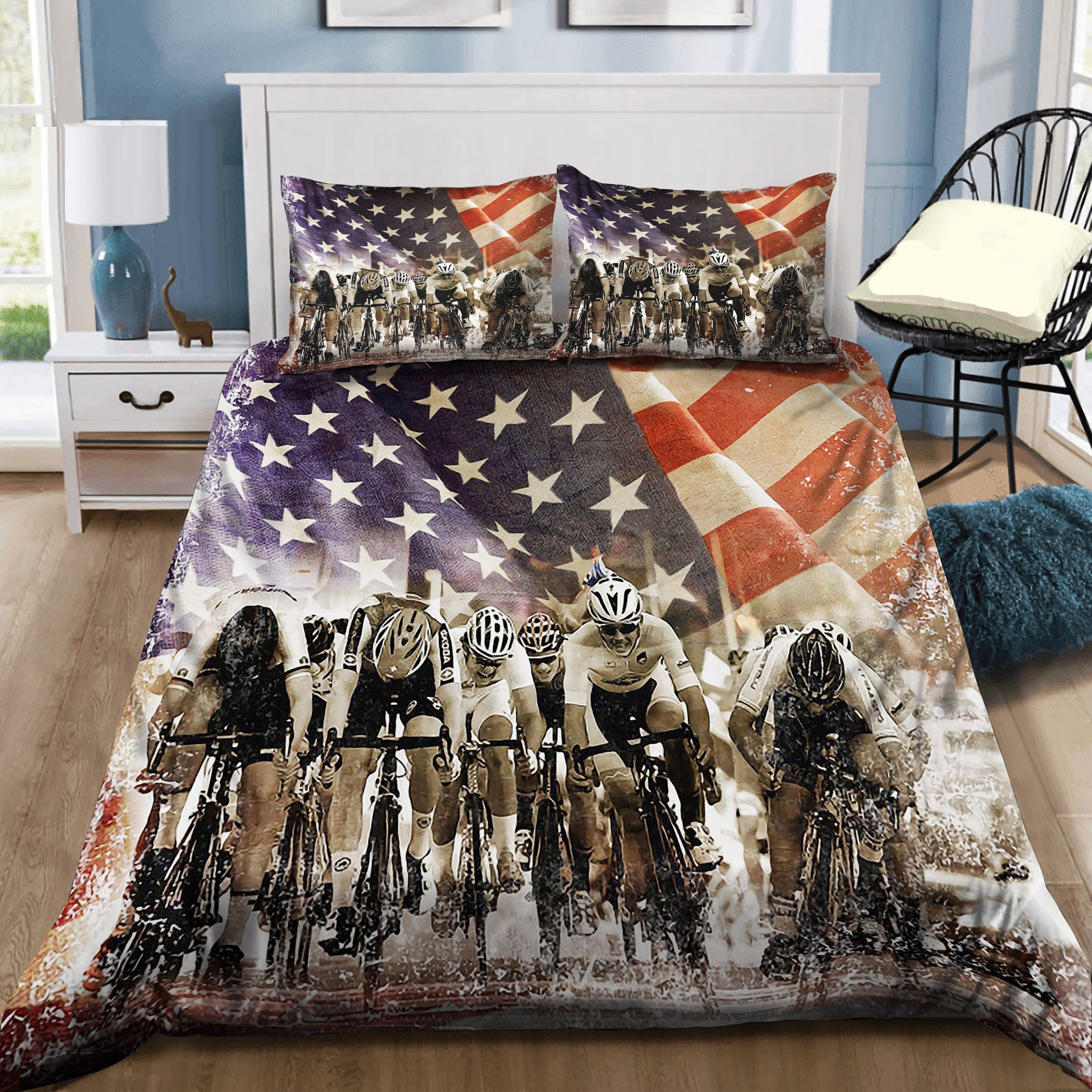 Cycling Flag Cyclists Bedding Set