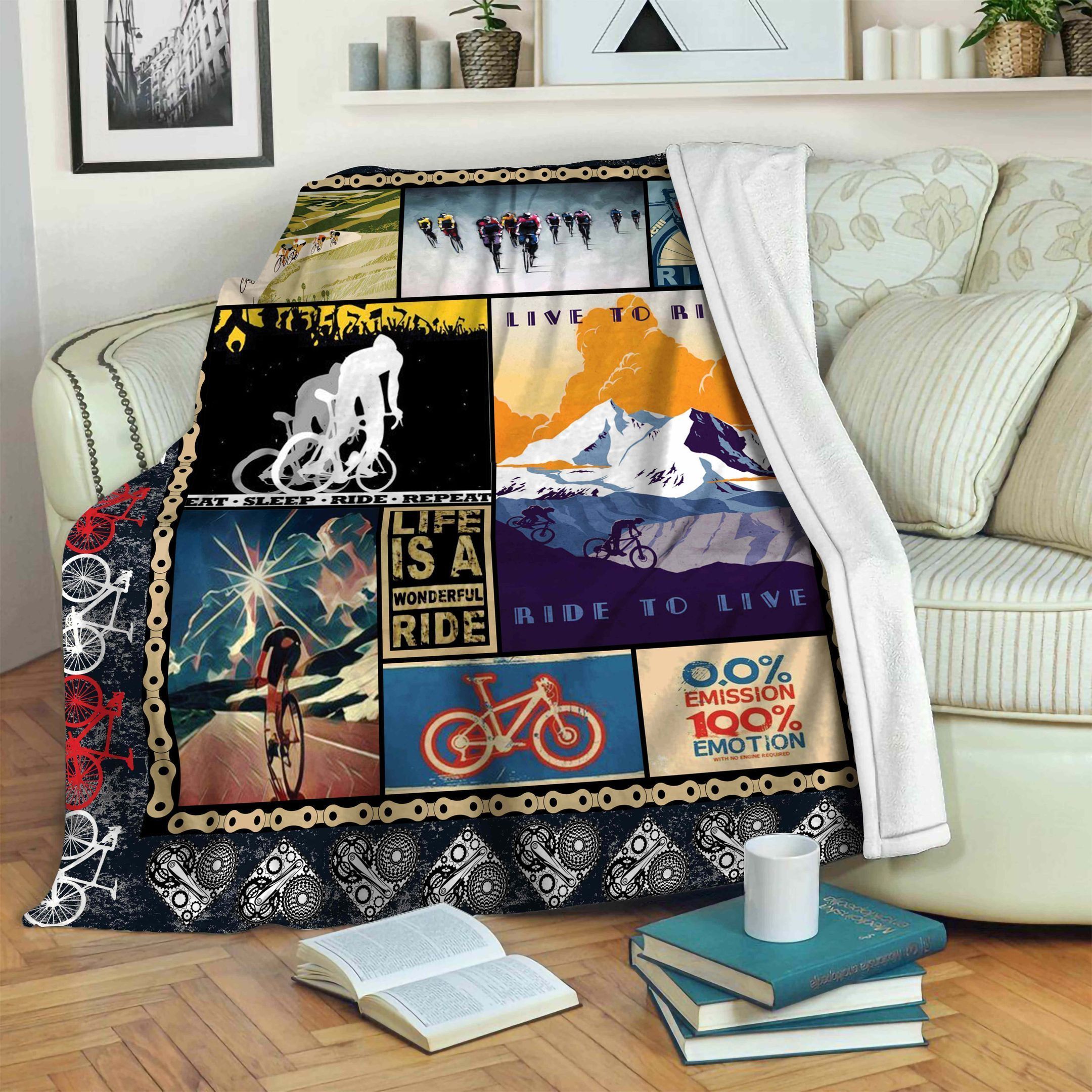 Cycling Fleece Blanket