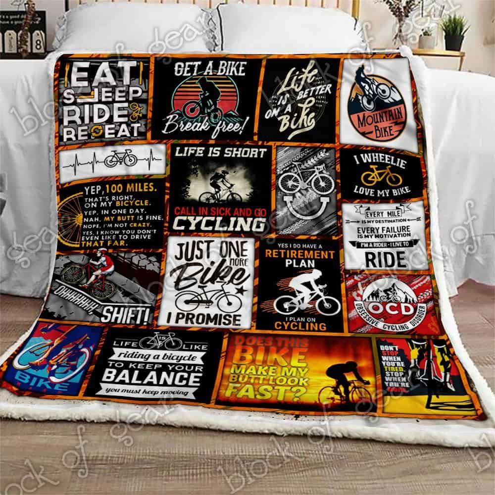 Cycling Fleece Blanket