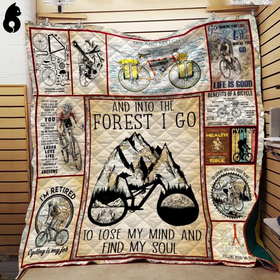 Cycling Map Bike Quilt Blanket Dhc191226Vt