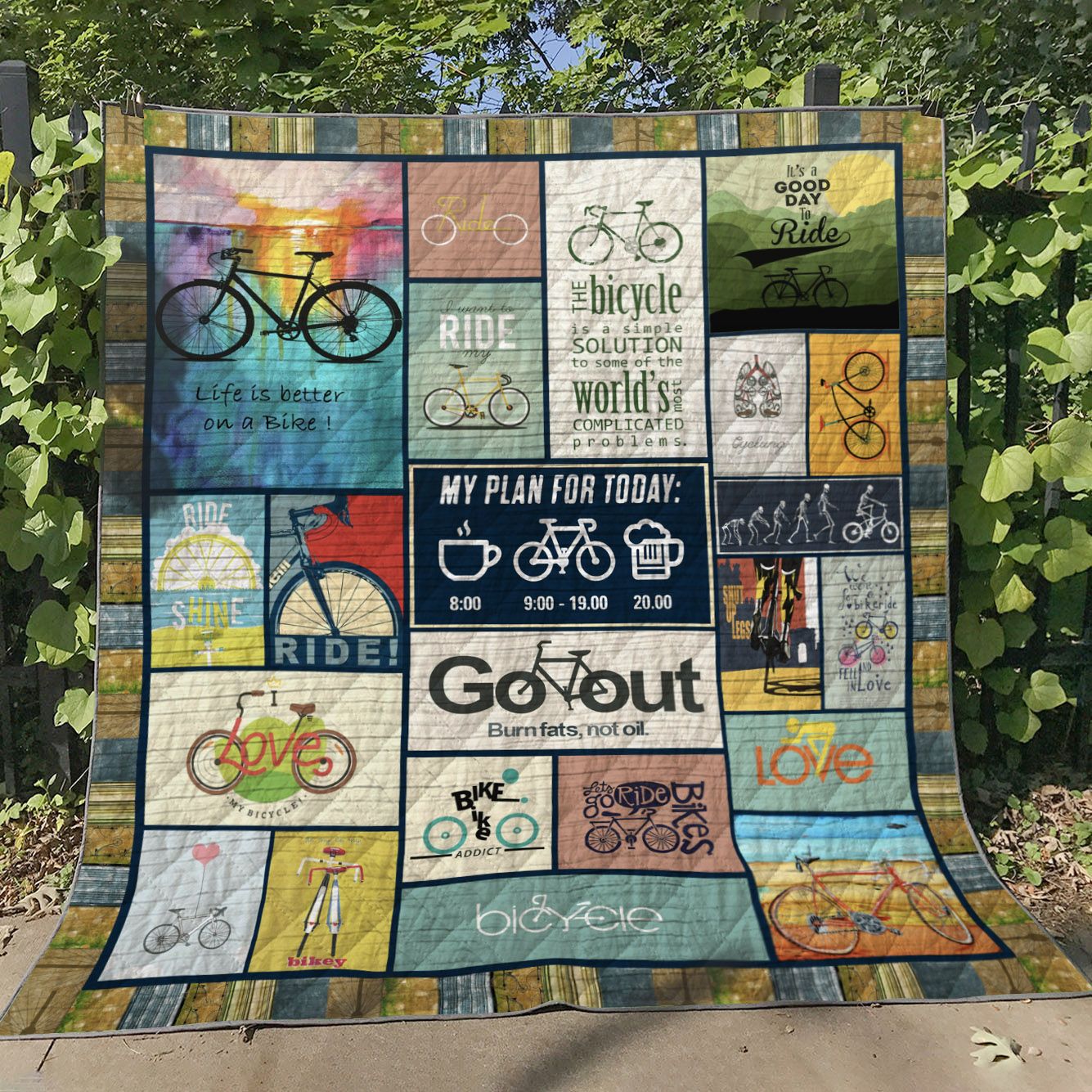 Cycling My Love My Life Quilt Blanket DHC090120886TD