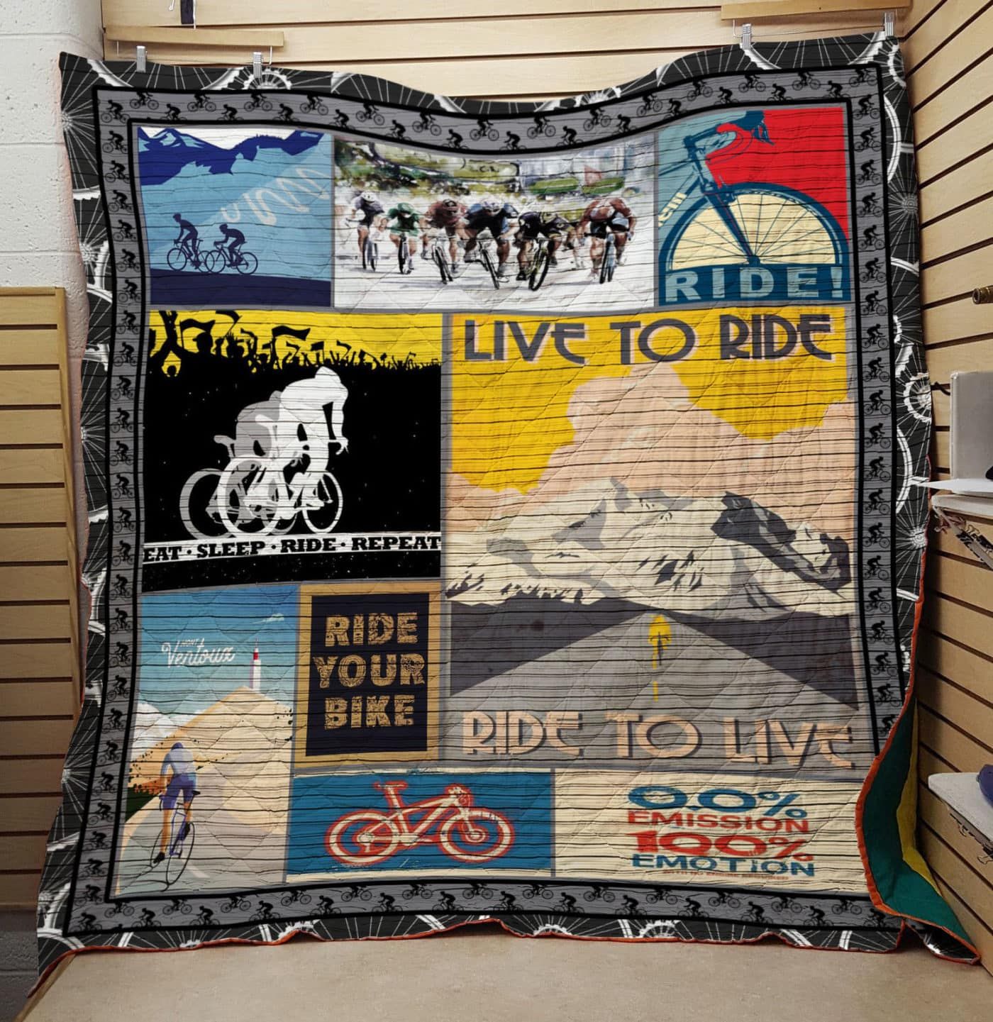 Cycling My Love My Life Quilt Blanket DHC090120888TD