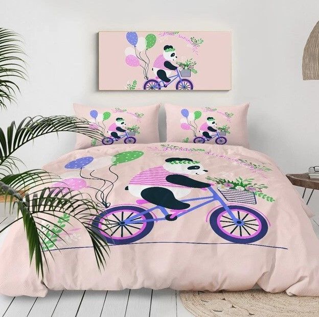 Cycling Panda Bedding Set