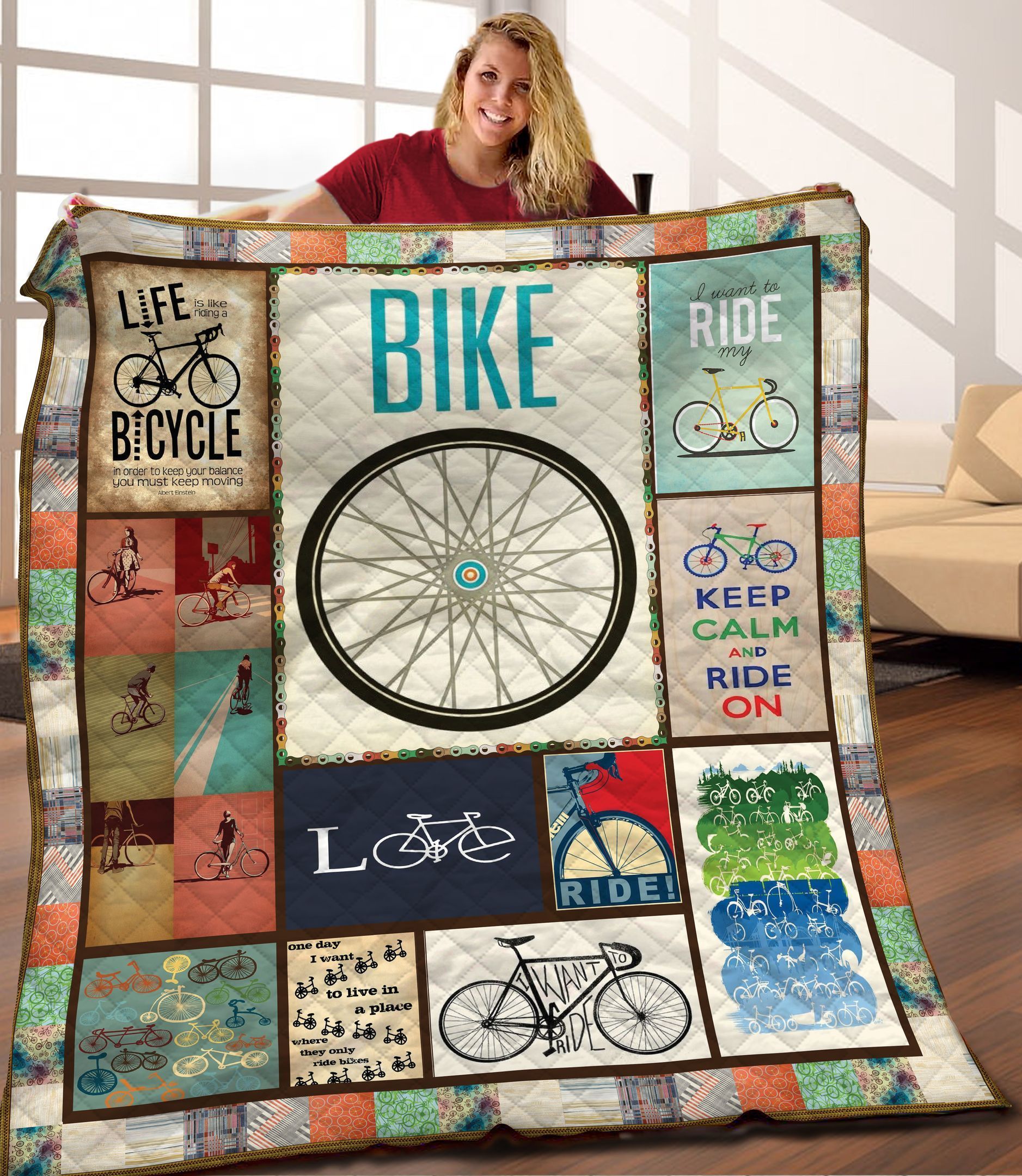 Cycling Quilt Blanket C9B240204NM