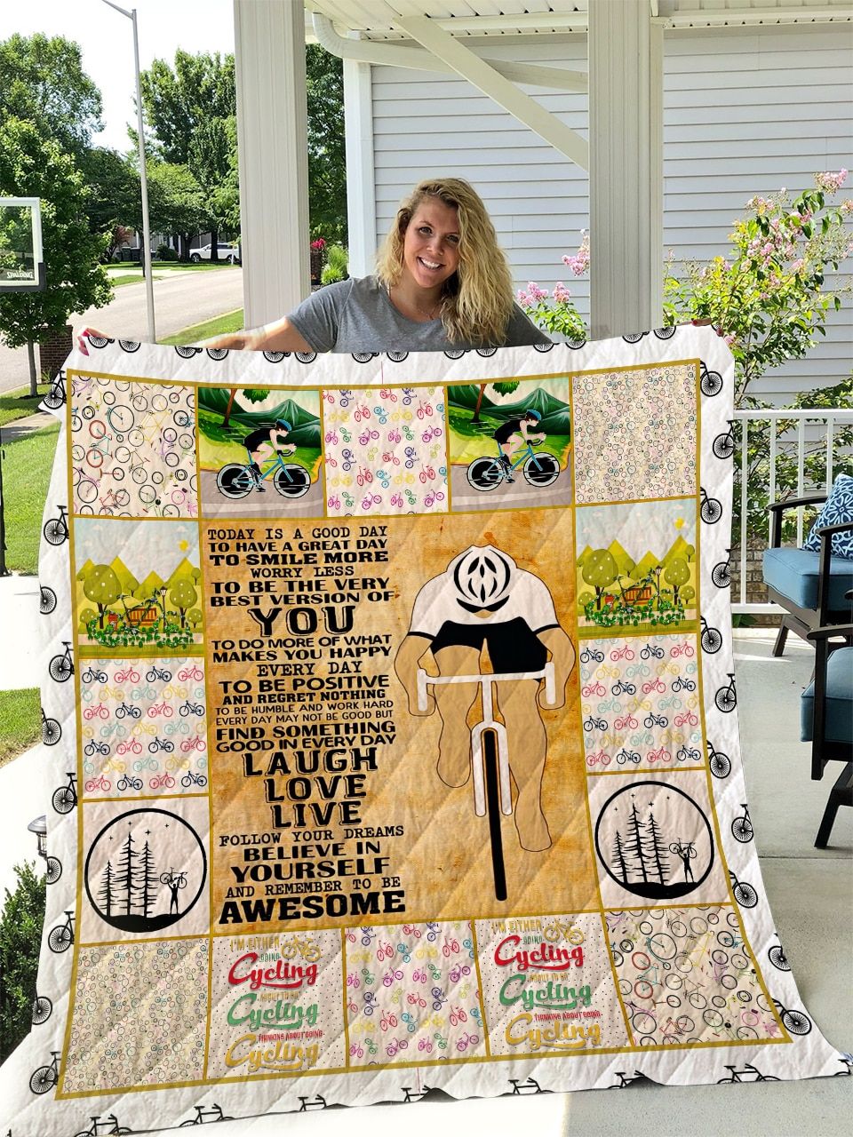 Cycling Quilt Blanket DHC13121697VT