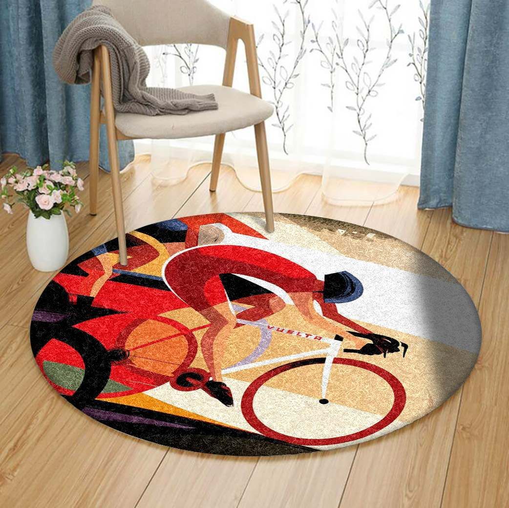 Cycling Round Carpet
