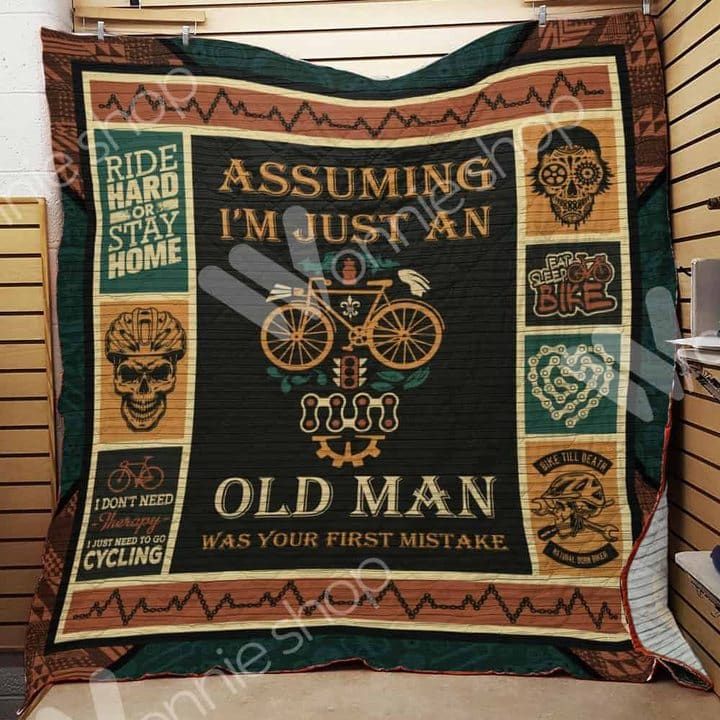Cycling Try Hard Quilt Blanket DHC3112317TD