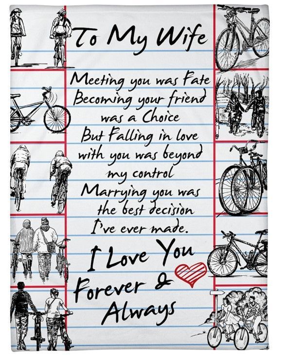 Cycling Wife Sherpa Fleece Blanket