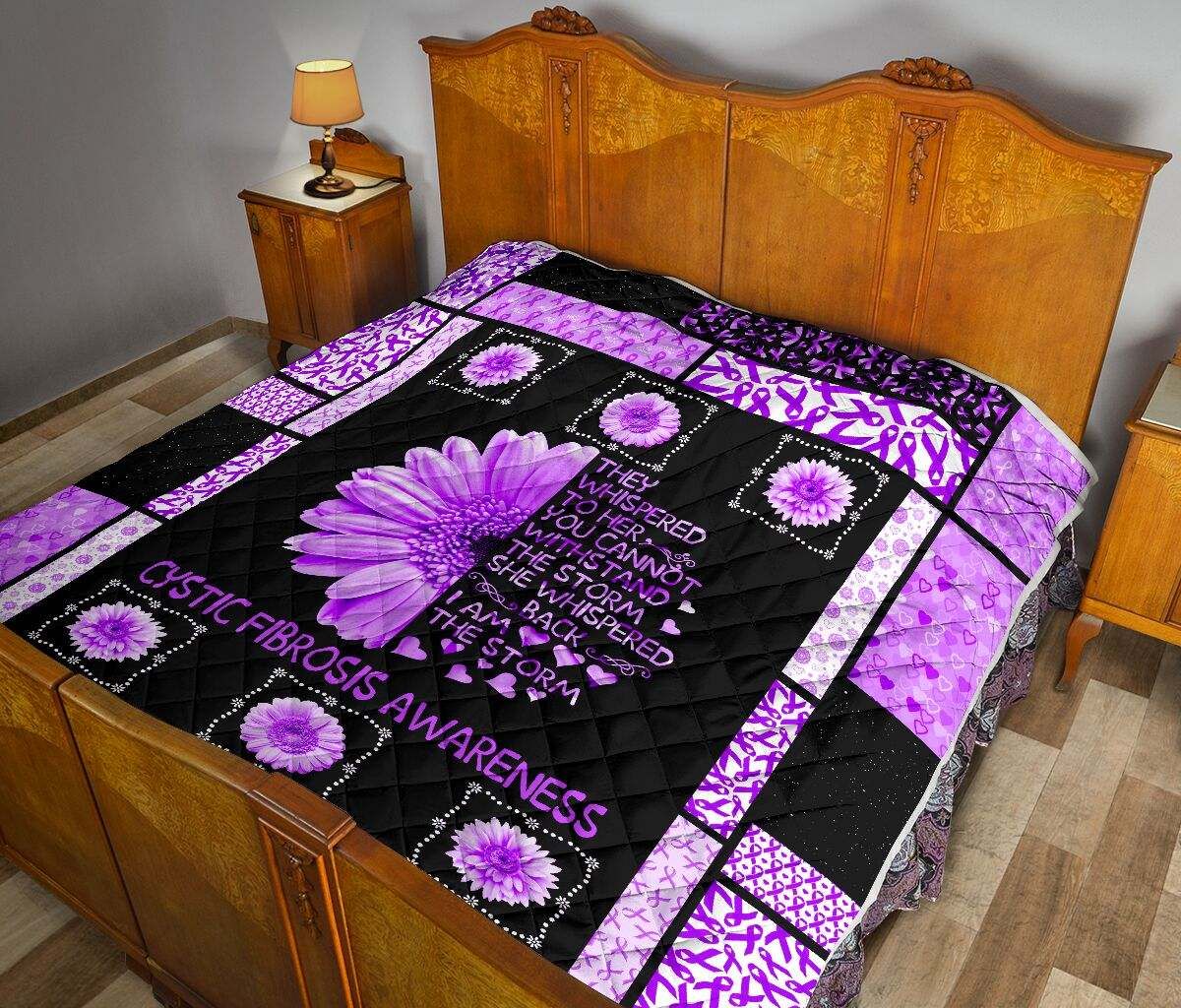 cystic fibrosis awareness THEY WHISPERED TO HER QUILT DHC281111251DD